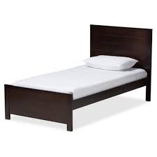 Weekly new trends in clothes, shoes & accessories at zara online. Catalina Modern Classic Mission Style Espresso Finished Wood Platform Bed Dark Brown Twin Baxton Studio Target
