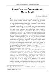 PDF) Fuhuş Pazarında Sermaye Olmak: Mersin Örneği