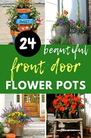 Hanging front door planter ideas. 24 Beautiful Front Door Flower Pot Ideas Designs For 2021