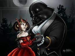 Anakin And Padme As Beauty And The Beast Fan Art Starwars Disney Star Wars Star Wars Fans Star Wars