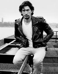 Adam Driver By Lauren Dukoff Black Leather Biker Jacket Mens Black Leather Leather Biker Jacket