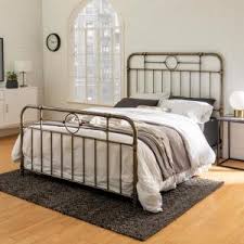 Decorating with chairish can be addictive. Bronze Beds Bedroom Furniture The Home Depot