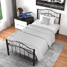Maybe you would like to learn more about one of these? Mecor Twin Xl Curved Metal Bed Frame Princess Black Platform Bed Frame With Vintage Headboard Footboard Mattress Foundation For Kids Girls Boys Black Twin Xl Walmart Com Walmart Com