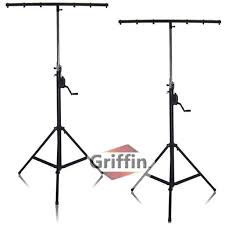 Crank Up Dj Light Stands 2 Pack Stage Lighting Truss System By Griffin Portable Speaker Tripod Heavy Duty Standing Rig Adjustable Height Trussing Holds 6 Can Lights Music Performance Equipment Walmart Com