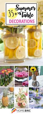 Unique wedding favours are an excellent idea and provide your family and friends something to keep long after your wedding as a way to remember it. 55 Simply Stunning Summer Table Decorations That Will Be Hot This Year Summer Table Settings Summer Dining Table Decor Summer Table Decorations