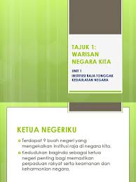 Check spelling or type a new query. Institusi Raja Tonggak Kedaulatan Negara Ketua Negeriku Dan Institusi Raja Di Asia