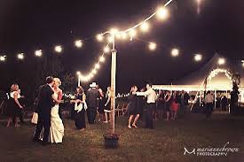 No Dance Floor Light Pole Idea Outdoor Wedding Lighting Wedding Lights Rustic Wedding Invitation Wording