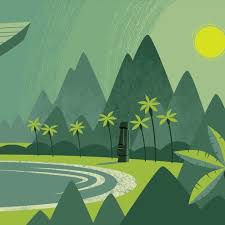 Josh Agle On Instagram Green Lagoon An Enormous 14 Color Silk Screen Print Coming In October To Shagsto Silk Screen Printing Screen Printing Silk Screen