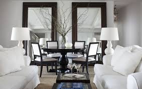 Extravagant Luxury Designer Large Decorative Mirrors Pic Via Pinterest Living Room And Dining Room Design Chic Living Room White Dining Room