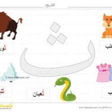 بطاقة عرض ملونة حرف الثاء صور لكلمات تبدأ بحرف الثاء شمسات baby mobile