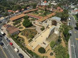 Mission San Juan Capistrano An Aerial View Of The Mission Complex In The Lower Right Section Ca Mission San Juan Capistrano Aerial View San Juan Capistrano