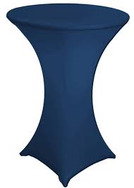 Navy Blue 30 Round 42 High Spandex Highboy Cocktail Table Cover Table Covers Cocktail Tables Blue