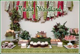 A party style xmas in july holiday dessert table Rustic Woodland Christmas Dessert Table Pizzazzerie