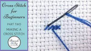 A look at cross stitch patterns supplies. Cross Stitch Tutorial For Beginners 2 Stitching A Cross Stitch Youtube