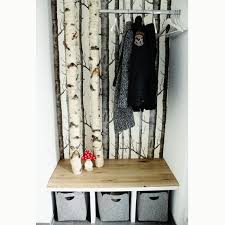 Wie sie eine passende garderobe selber bauen, zeigen unsere anleitungen schritt für schritt. Diy Birken Garderobe Garderobe Selber Bauen Garderobe Diy Garderobe Holz