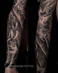 Japanese Tattoo Japanese Sleeve Black And Grey Japanese Tattoo Chrysanthemum Tattoo Sleeve Tattoos Full Sleeve Tattoos Half Sleeve Tattoos Lower Arm