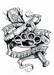 Love Thy Neighbor Tattoo Original Artwork By Charles Wiedman For The Film The Sinner Tattoo Designs Tattoo Flash Art New School Tattoo
