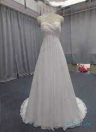 Flowy Chiffon Empire Waist Beach Wedding Dress Empire Waist Wedding Dress Empire Waist Wedding Dress Lace Simply Wedding Dress