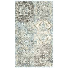 This area rug is colorfast, cleans easily, and is stain resistant. Better Homes Gardens Distressed Patchwork Area Rug Teal 1 8 X2 10 On Walmart Accuweather Shop