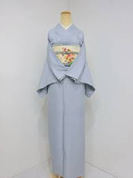 雅星 良品 水色 一つ紋色無地 正絹袷 裄64 5丈160ロング 雅星本店 色無地 着物 リサイクル着物