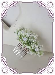 Small white flowers wedding hair. Alexis Small Hair Comb Artificial Bridal Bouquets Silk Wedding Flower Packages Flowers For Ever After