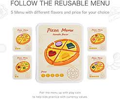 Top Bright Pizza Toys Kids Play Food Wooden Pizza Making Toy Set With Toppings Oven Pretend Play Kitchen Cooking Playset Buy Online At Best Price In Uae Amazon Ae