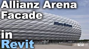 Allianz arena in munich sets a new architectural milestone in stadium design. Allianz Arena Facade In Revit Tutorial Youtube
