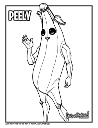 The banana coloring page is here. How To Draw Peely Fortnite Battle Royale Drawing Tutorial Draw It Too