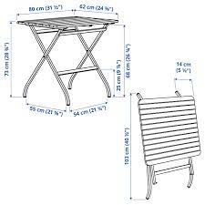Ikea folding table with chair storage. Malaro Table Outdoor Foldable White 80x62 Cm Ikea