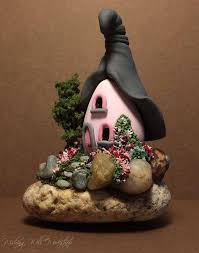 In this instructable i show you how to make a mushroom fairy house using mainly a cement. Creative Ideas Fairy Houses Made Of Polymer Clay Facebook