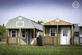 Cabins Portable Buildings Tiny Cabin Built In Storage