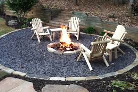 The size of your fire pit will be determined by your metal fire ring. Diy Gravel Fire Pit Area Novocom Top