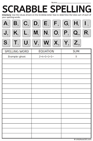 scrabble spelling word game for use with any word list