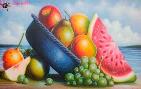 Bodegones De Frutas Y Flores Pesquisa Google Contemporary Folk Art Still Life Painting Fruit