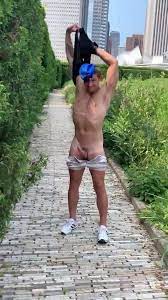 NUDIST: Boner in public - video 3 - ThisVid.com
