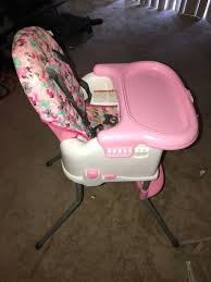 Used Minnie Mouse Pink White Highchair For Sale In Suitland Letgo Chair High Chair Accent Chairs For Living Room