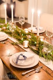 Create the perfect tablescape for the holidays with this tutorial. 25 Absolutely Gorgeous Centerpiece Ideas For Your Christmas Table Christmas Decorations Dinner Table Christmas Dinner Table Christmas Table
