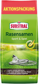 Je nach grasart und umweltbedingungen brauchen rasensamen unterschiedlich lange zum wachsen. Substral Rasensamen Sport Und Spiel Strapazierfahige Rasensaat Mischung Mit Grunfarbung Gegen Vogelfrass 5kg 250m Amazon De Garten
