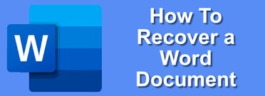 The main criteria of the recovery process are that the data in the document should be restored without any loss. How To Recover A Word Document