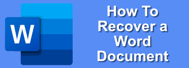 Verify that converting the document file format fixes the problem. How To Recover A Word Document