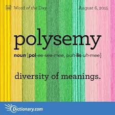 Polysemy N Diversity Of Meanings Uncommon Words Words Unique Words Definitions