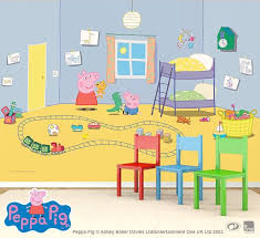 Peppa S Bedroom Available Sizes Full Wall Only 3600x2430mm Special Price 449 65 Rrp 529 This Chri Kids Room Murals Kids Room Wallpaper Peppa Pig Wallpaper