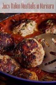 Homemade Meatballs In Marinara Sauce Italian Style Recipe Recipe Homemade Meatballs Recipes Homemade Italian Meatballs