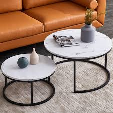 Shop allmodern for modern and contemporary free form coffee tables to match your style and budget. Nordic Modern Nesting Round Coffee Table Black Metal Frame With Creative Marble Color Top 31 5 Home Furniture Walmart Com In 2021 Nesting Coffee Tables Round Nesting Coffee Tables Coffee Table