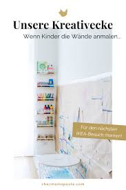 Kreativecke Und Malwand Fur Mehrere Kinder Malen Im Kinderzimmer Yep Das Sind Diese Ikea G In 2020 Toddler Rooms Diy Baby Stuff Kids Playroom