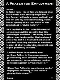 Prayer For Employment For All Who Need It Prayers Prayers For Healing Prayer For Work