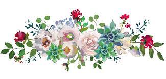 Hand Painted Wedding Scene Decoration Flower Png Transparent Spanduk Desain