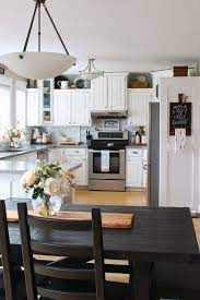 Learn how to decorate above kitchen cabinets, add diy style and use paint to makeover your small kitchen. Simple Spring Decorations For The Kitchen Clean And Scentsible