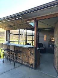 See more ideas about sunroom, house design, house. Fun Out Door Space With Bar And Sunroom Glass Garage Door Lets The Outdoors In When Cold Months Are On Us And It Backyard Bar Outdoor Kitchen Design Patio Bar