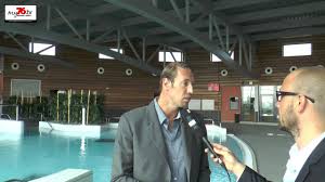 Alain Bernard Inaugure Le Complexe Aquatique L Atreaumont De Barentin Et Pavilly Youtube